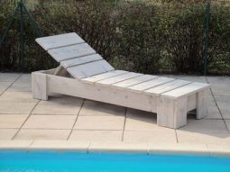 Steigerhouten Loungebed Zandvoort