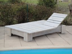 Steigerhouten Loungebed Zandvoort - Afbeelding 4