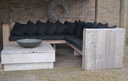 Steigerhouten hoekbank Utrecht