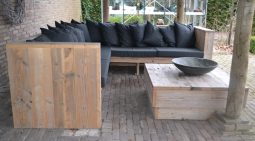 Steigerhouten hoekbank Utrecht - Afbeelding 2