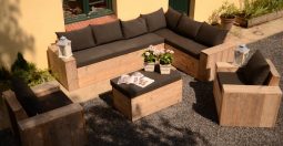 Steigerhouten hoekbank Utrecht - Afbeelding 3