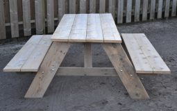 Steigerhouten picknicktafel Assen - Afbeelding 4