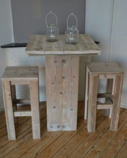 Steigerhouten statafel Groningen