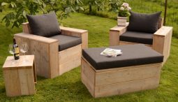 Steigerhouten stoel Haarlem
