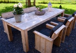 Steigerhouten tafel Amsterdam