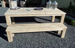 Steigerhouten tafel Amsterdam - Afbeelding 2