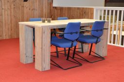 Steigerhouten tafel Amsterdam - Afbeelding 3