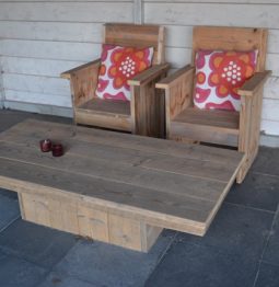 Steigerhouten tafel Sneek